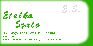 etelka szalo business card